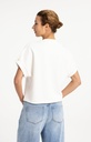 Sweat-shirt sans manches avec plis aux épaules - YAYA - Off White (4)