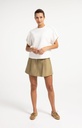 Sweat-shirt sans manches avec plis aux épaules - YAYA - Off White — vue 8
