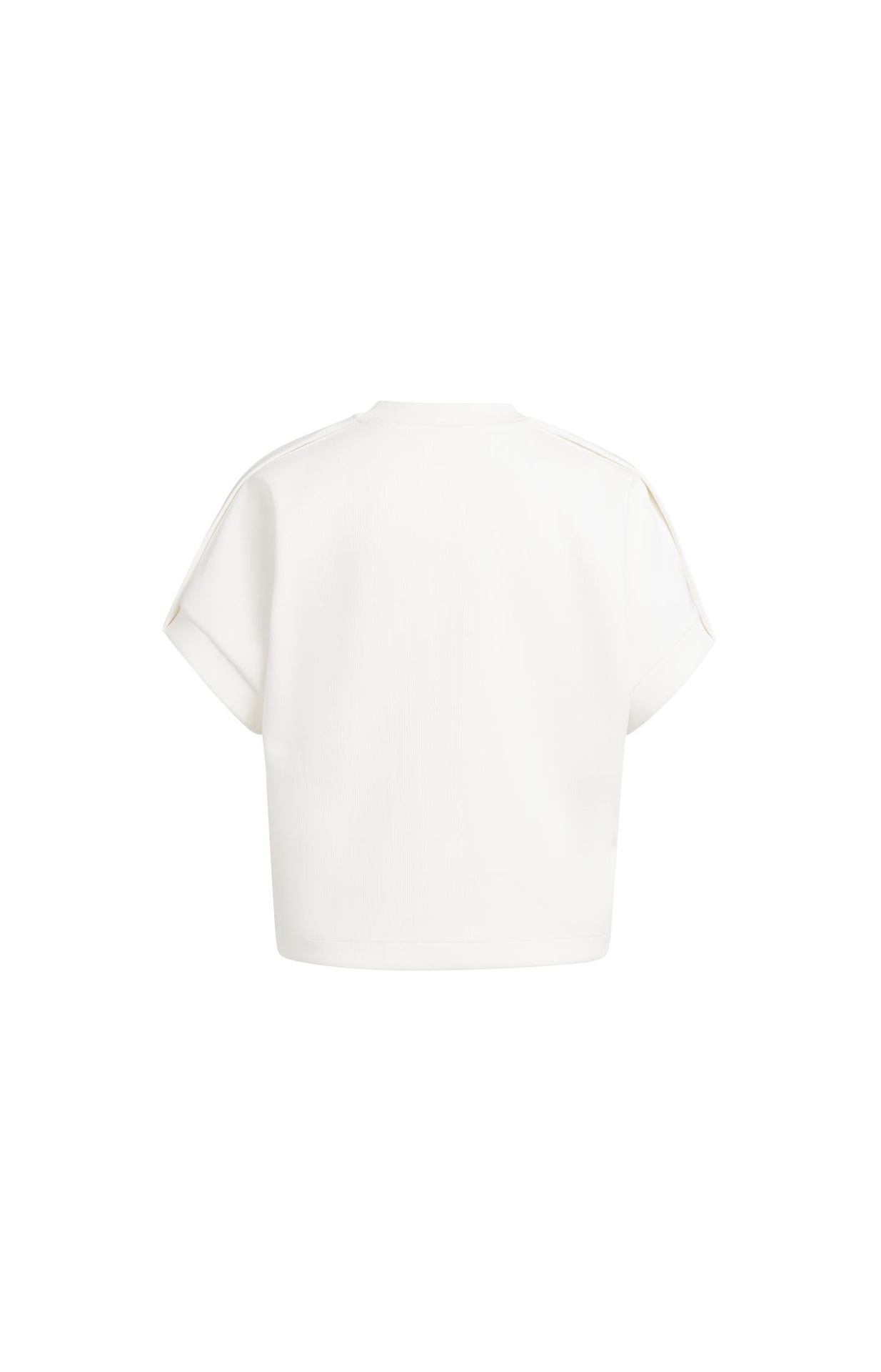 Sweat-shirt sans manches avec plis aux épaules - YAYA - Off White (9)