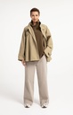 Veste trench à la coupe évasée et au col montant - YAYA - Olive Gray Green — vue 12