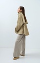 Veste trench à la coupe évasée et au col montant - YAYA - Olive Gray Green — vue 14