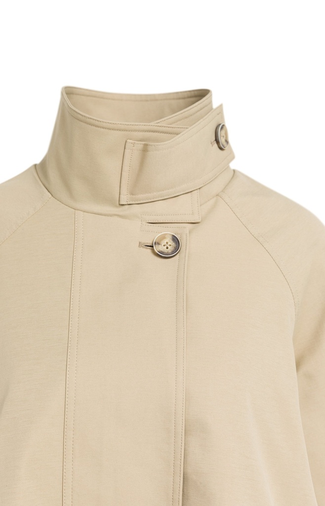 Veste trench à la coupe évasée et au col montant - YAYA - Olive Gray Green — vue 16