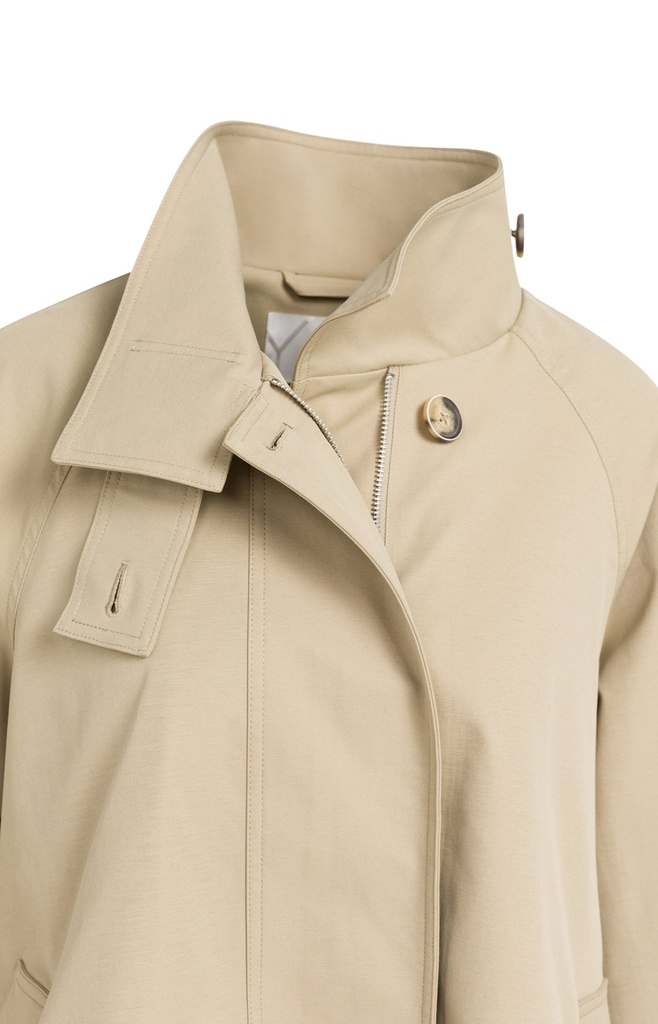 Veste trench à la coupe évasée et au col montant - YAYA - Olive Gray Green — vue 19