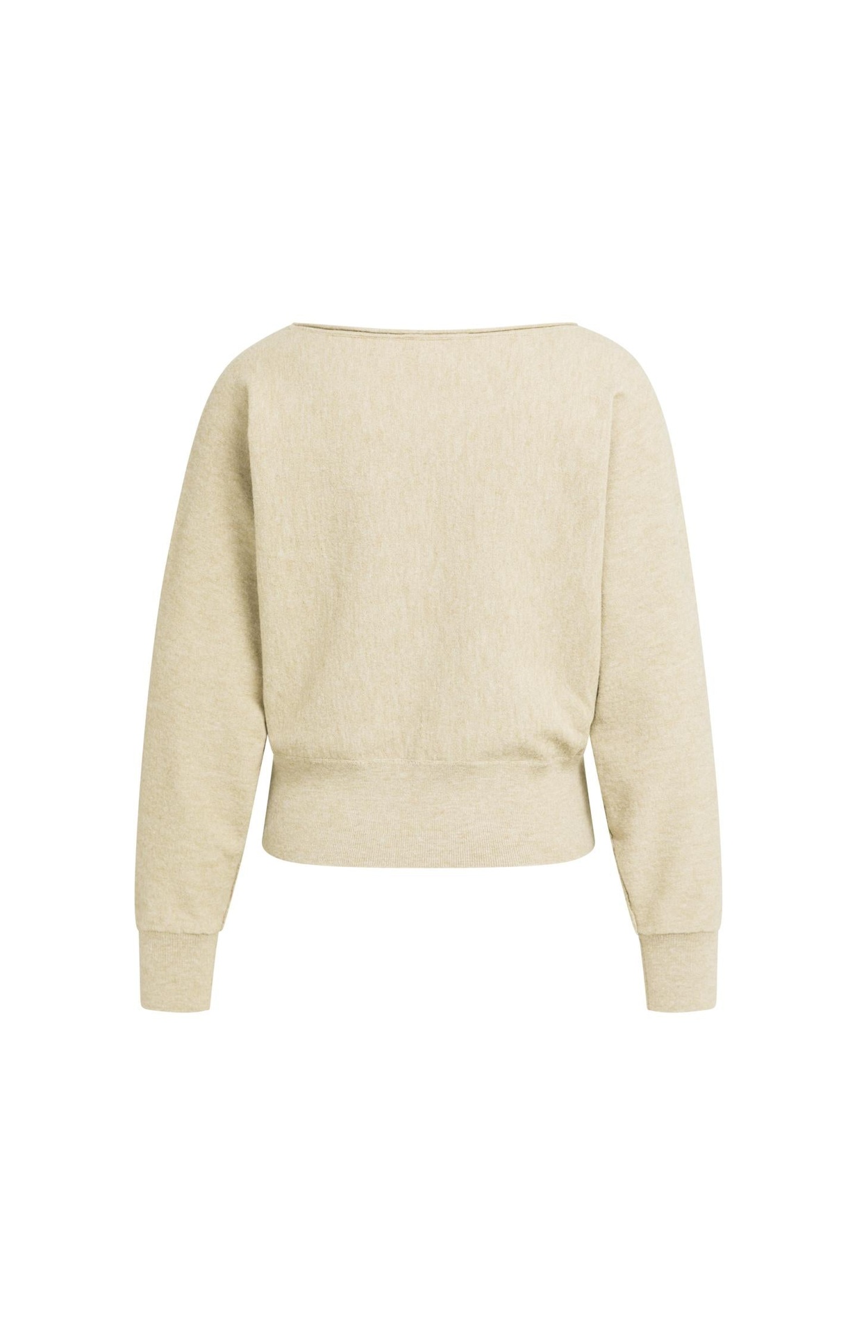 Pull à col bateau et manches longues - YAYA - Olive Gray Green (9)