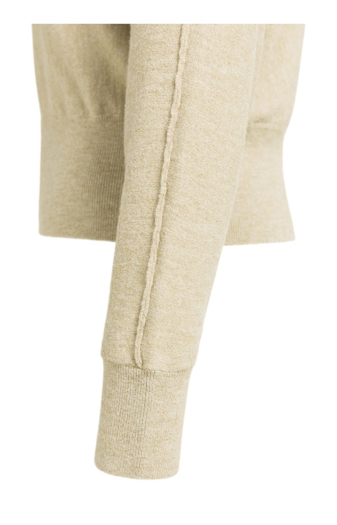 Pull à col bateau et manches longues - YAYA - Olive Gray Green (11)