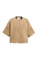 Veste oversize en suédine avec manches courtes - YAYA - Otter Brown (2)