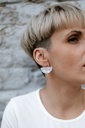 Boucles d'oreilles NAO - Collection plaqué or et acétate — vue 3