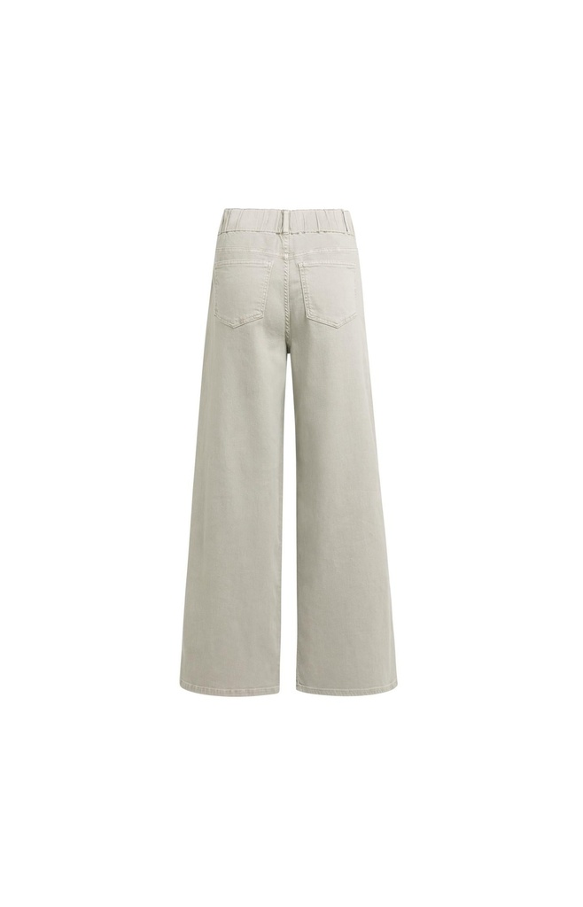 Jean en denim à jambes larges et ceinture distinctive (L34) - YAYA - Mid Grey Denim (2)