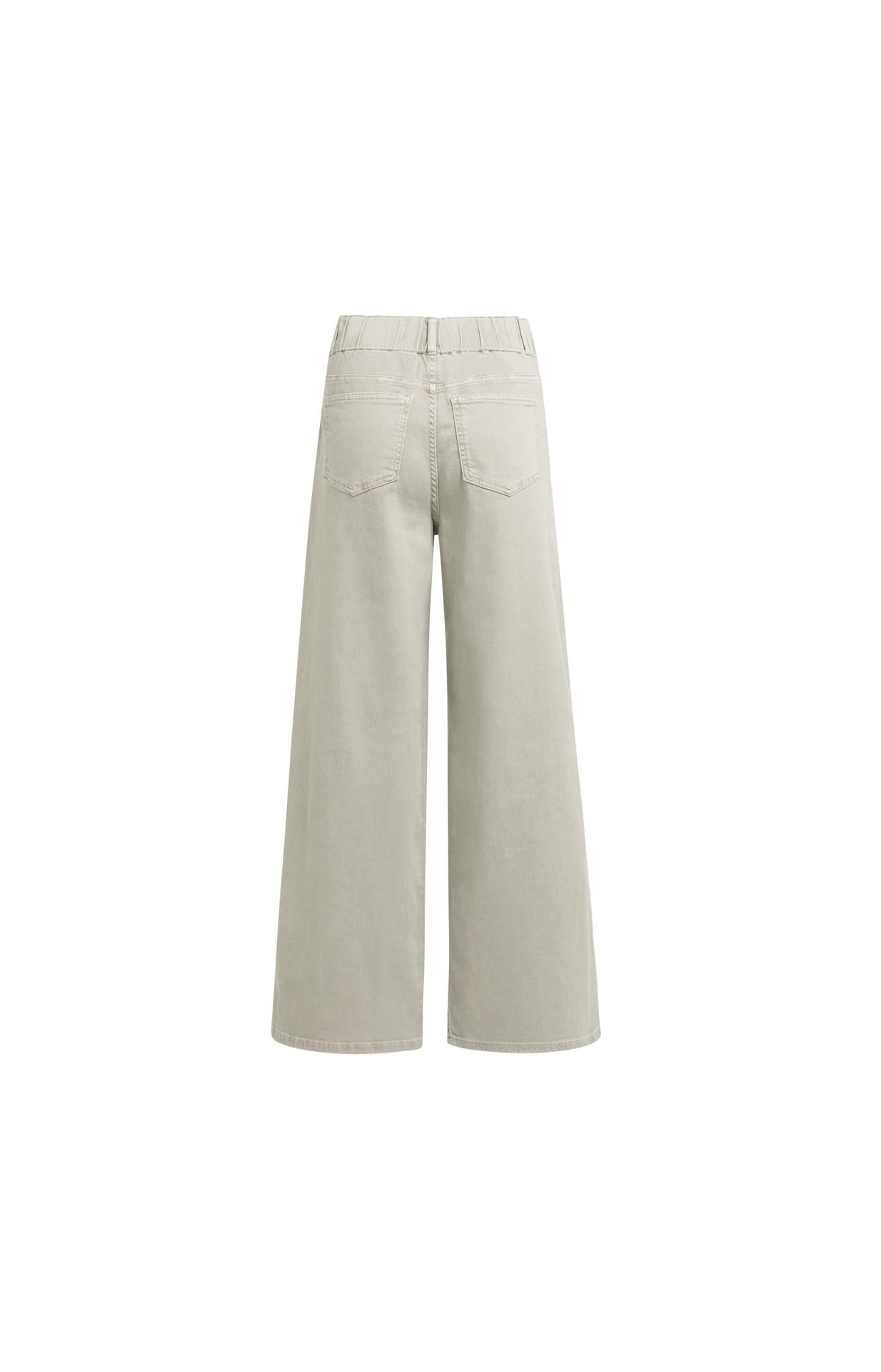 Jean en denim à jambes larges et ceinture distinctive (L34) - YAYA - Mid Grey Denim (2)