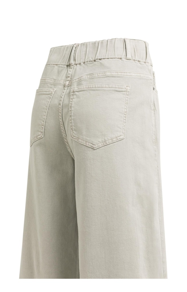 Jean en denim à jambes larges et ceinture distinctive (L34) - YAYA - Mid Grey Denim — vue 3