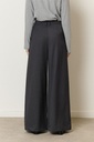 Pantalon de tailleur large à pinces - Gris anthracite — vue 4
