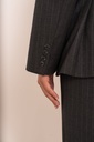 Blazer croisé à rayures tennis - Gris anthracite (vue 6)