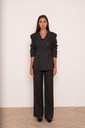 Blazer croisé à rayures tennis - Gris anthracite (vue 7)