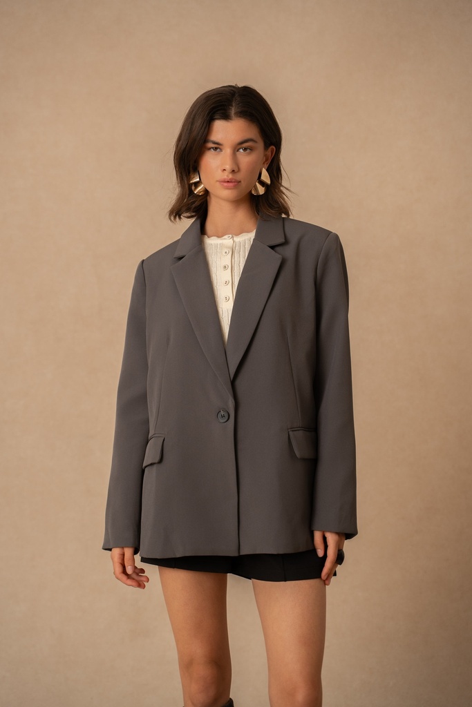 Blazer sam oversize - Gris (vue 2)