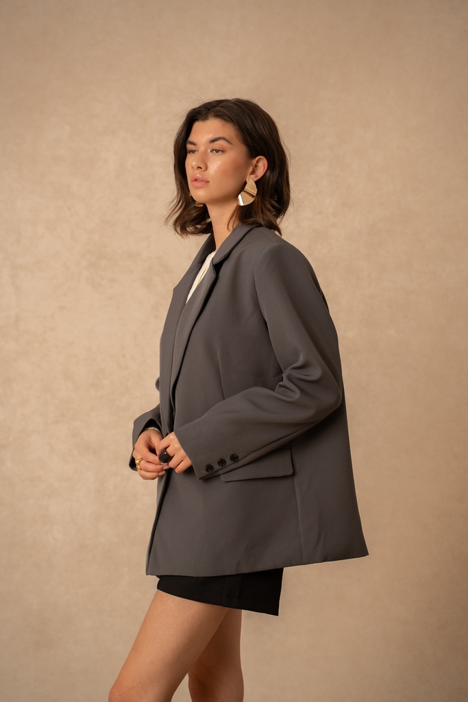 Blazer sam oversize - Gris (vue 5)