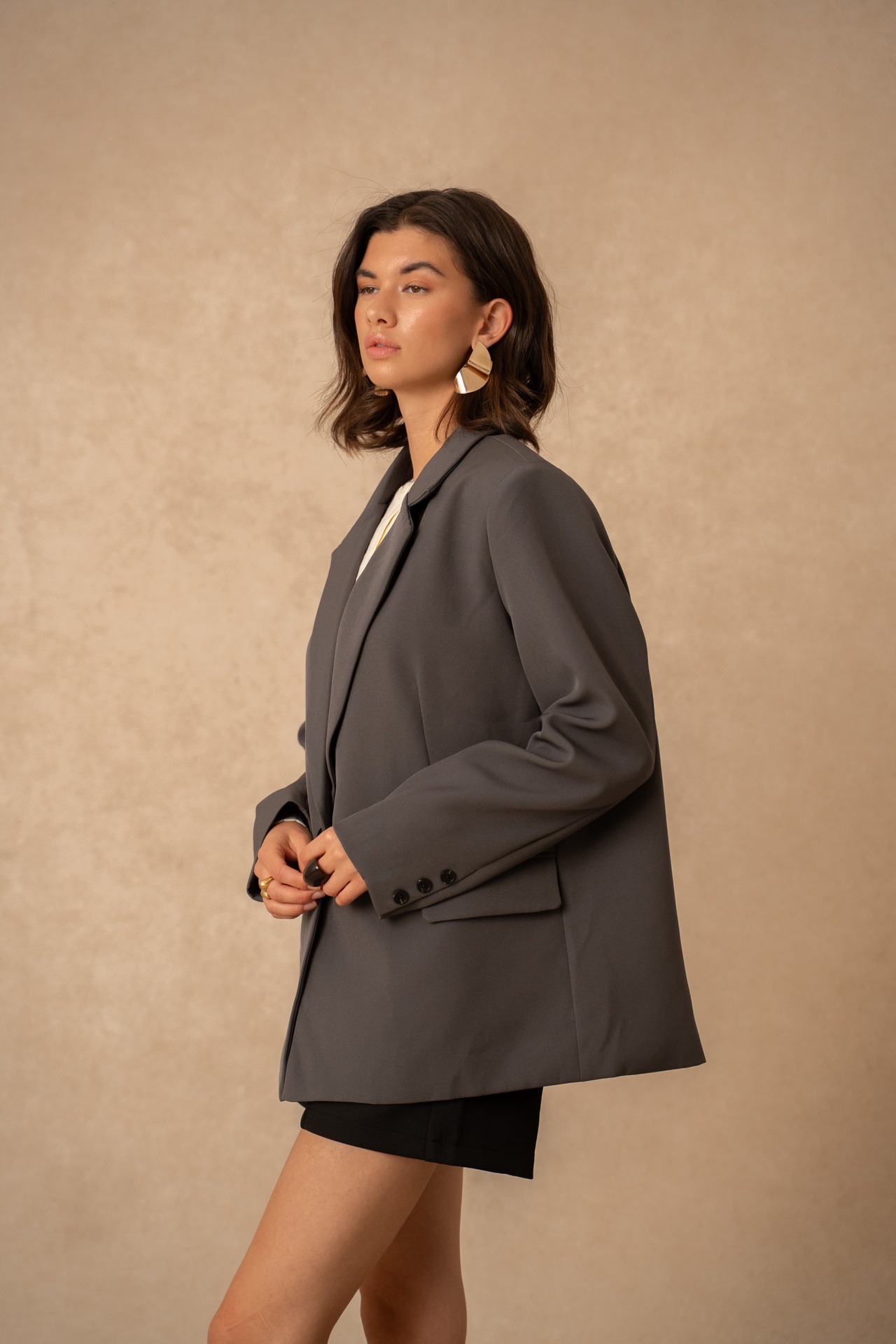Blazer sam oversize - Gris (vue 5)