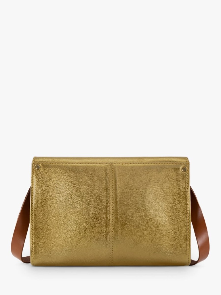 Sac à bandoulière en cuir doré - Paul Marius - l'indispensable - Bronze — vue 3