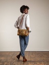 Sac à bandoulière en cuir doré - Paul Marius - l'indispensable - Bronze — vue 6