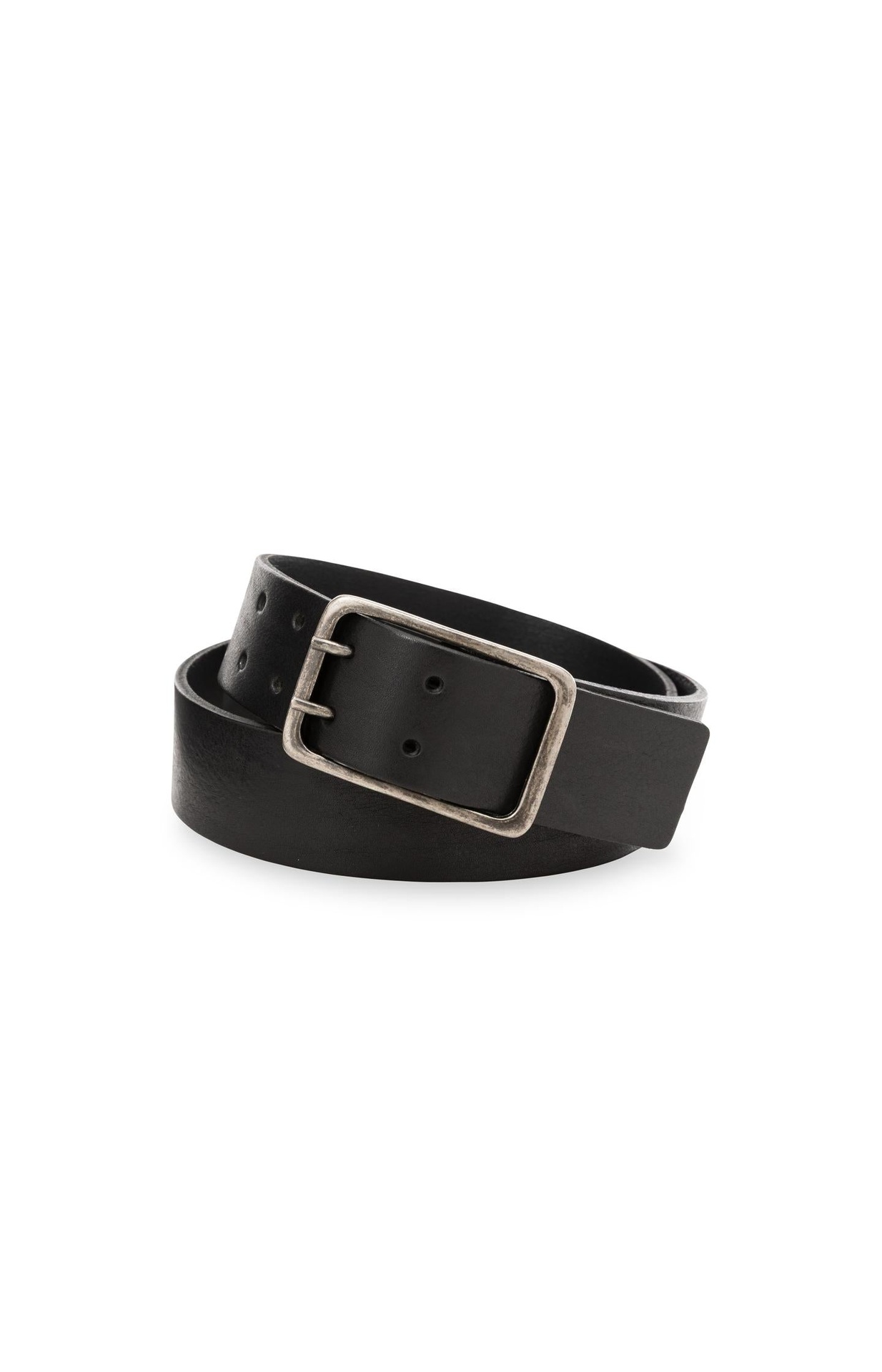 Ceinture en cuir avec boucle - YAYA - Black — vue 2