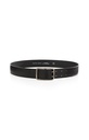 Ceinture en cuir avec boucle - YAYA - Black — vue 3