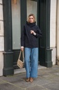 Veste imperméable à col montant - Marine (4)