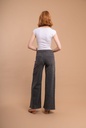 Wide leg en coton - Gris (4)