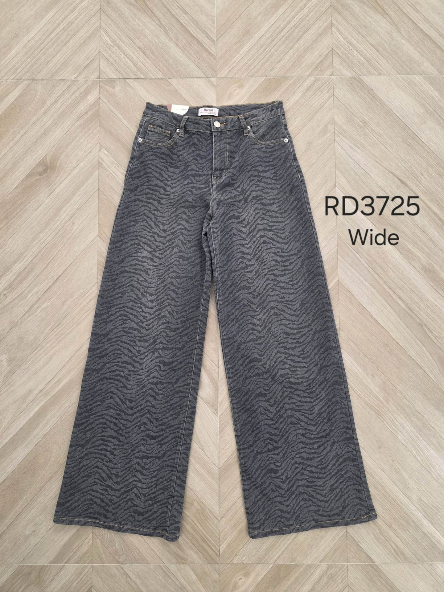 Wide leg en coton - Gris (10)
