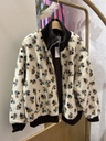 Veste teddy à motif - Beige (2)