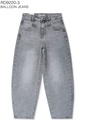 Balloon / barrel en coton - Gris (7)