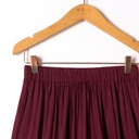 Pantalon large fluide aille élastiquée - Prune (2)