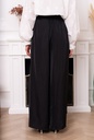 Pantalon large fluide taille élastiquée - Noir (4)
