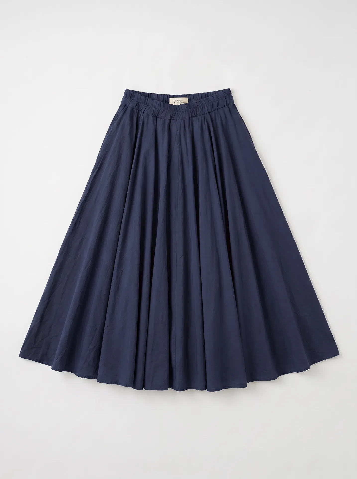 Maxi jupe voile de coton - Indigo — vue 5