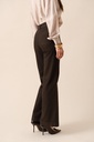 Jeans flare poches plaquées - Alma - Brut chocolat (5)