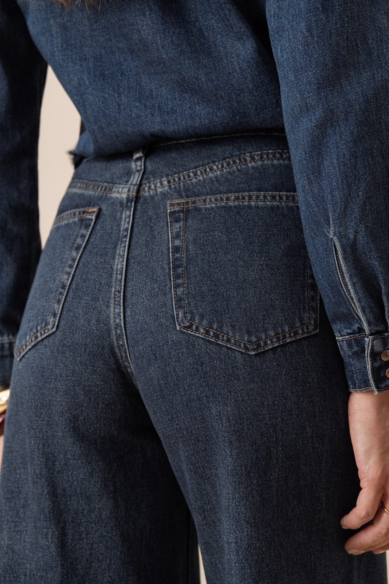 Jeans Palazzo - Barnes - Bleu foncé (6)