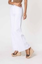 Jeans wide leg uni taille haute - Nathalie - Blanc — vue 10