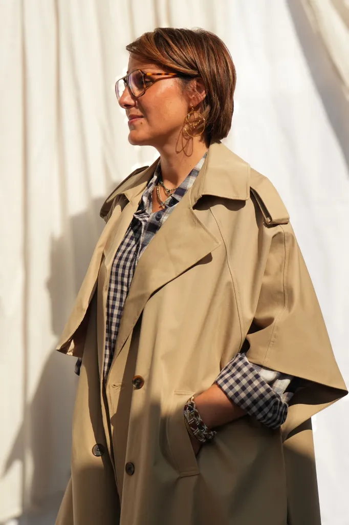 Trench cape croisé - Camel — vue 4