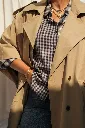 Trench cape croisé - Camel — vue 6