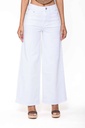 Jeans wide leg uni taille haute - Nathalie - Blanc — vue 12