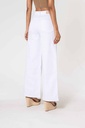 Jeans wide leg uni taille haute - Nathalie - Blanc — vue 13