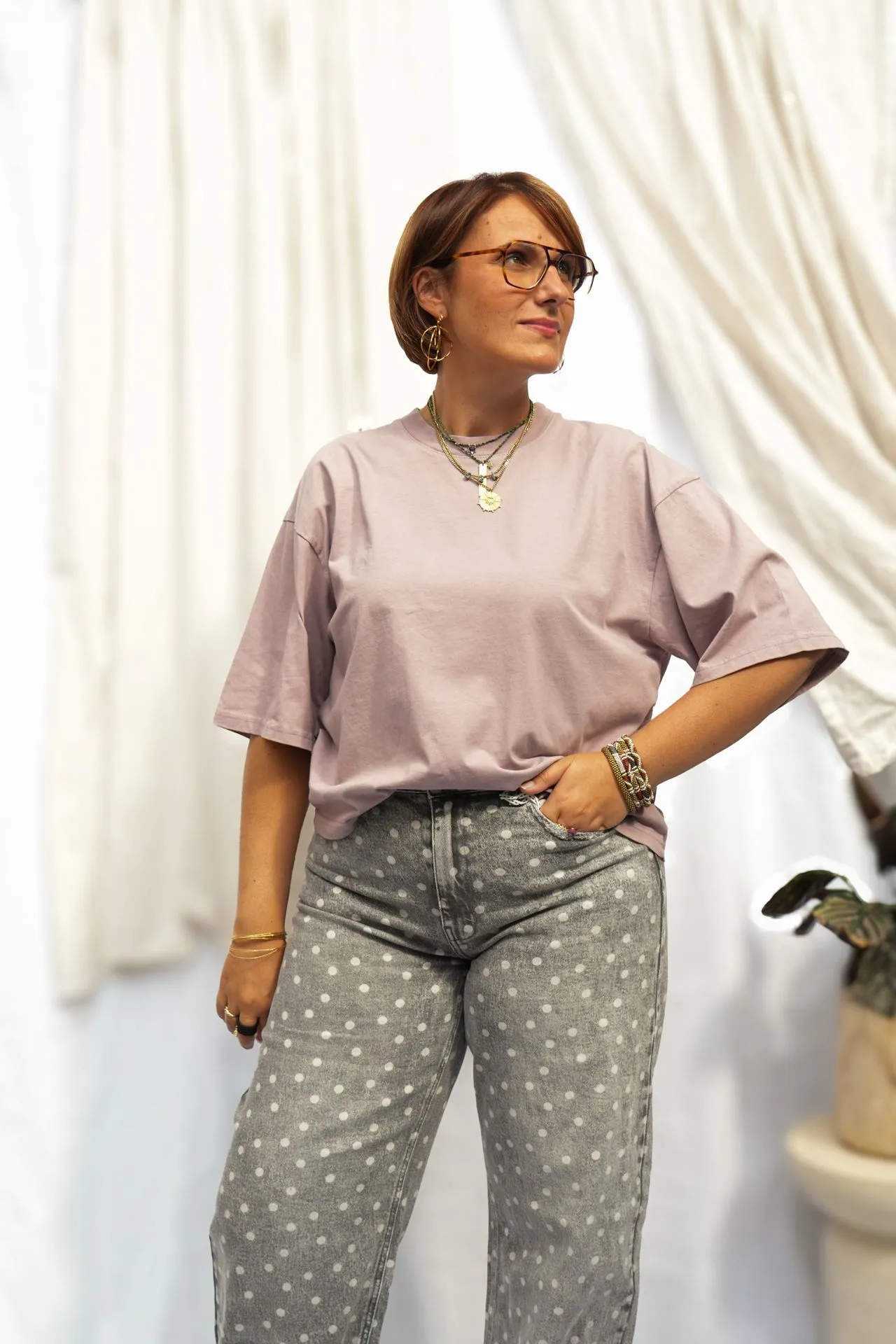 T-shirt basique oversize - Dusty — vue 4