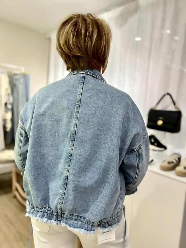 Veste en jeans oversized - Zoé - bleu jeans — vue 5