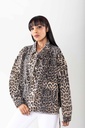 Veste en jeans oversized - Zoé - Léopard camel (5)