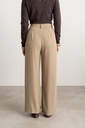 Pantalon de tailleur fluide avec plis plats - Pina - Camel (3)