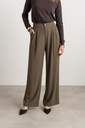 Pantalon de tailleur fluide avec plis plats - Pina - Kaki (3)
