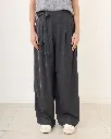 Pantalon de tailleur à nouer avec élastique au dos - Tara - gris — vue 3