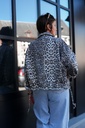 Veste en jeans oversized - Zoé - léopard blanc — vue 5