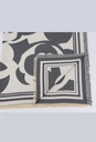 Étole à fleurs bicolore - Gris (3)