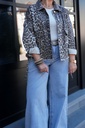 Veste en jeans oversized - Zoé - léopard blanc — vue 6