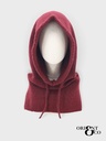 Cagoule en maille à cordons - Bordeaux (2)