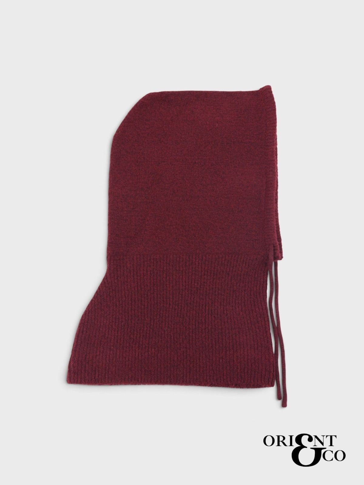 Cagoule en maille à cordons - Bordeaux (3)